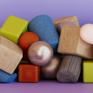 Wooden Building Blocks (50 pcs)